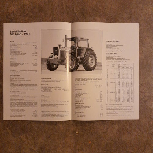 Massey Ferguson 2640 Traktorbroschyr