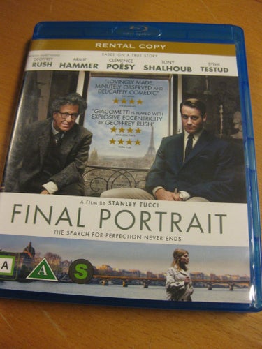 FINAL PORTRAIT - GEOFFREY RUSH, ARMIE HAMMER - BLU-RAY MARS 2018