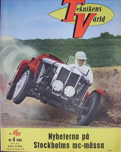 TEKNIKENS VÄRLD 1955/4.Maserati,Siata,De Soto.Anders Andersson.Borgward