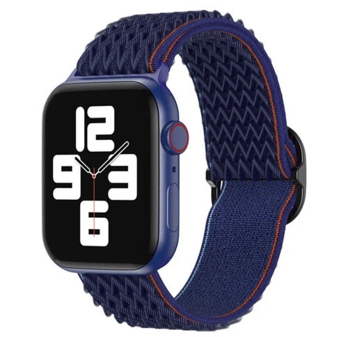 Nylon Armband Justerbart Apple Watch - Marinblå
