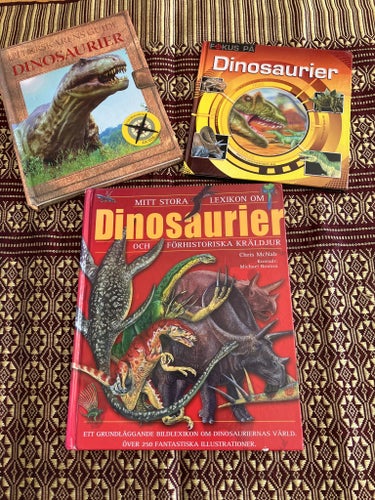 3 böcker om dinosauriernas