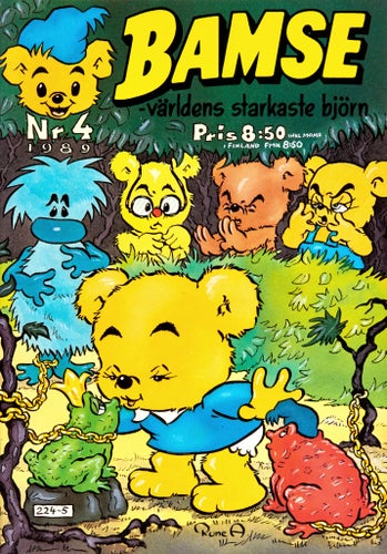 Bamse – världens starkaste björn Serietidning 1989 nr 4 (Oläst arkivex)