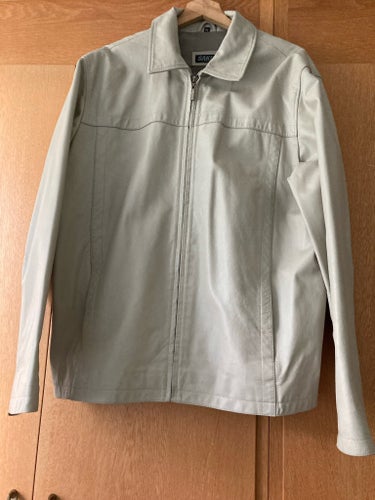 SAKI Leather beige jacka, storlek 54