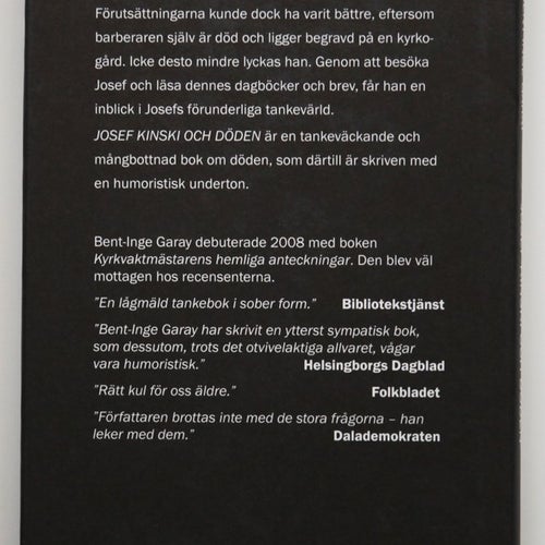 Josef Kinski och döden - Bent-Inge Garay