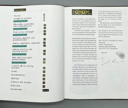 Deckarboken av Dan Höjer & Per Gustavsson (fakta, bilderbok)
