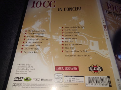 10cc - In Concert - The Wall Street Shuffle (DVD)