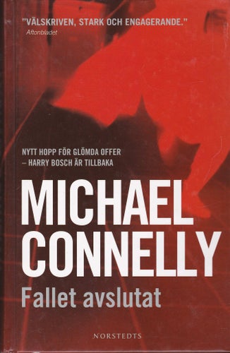 Michael Connelly / Fallet Avslutat / Harry Bosch / Kartonnage / Nära nyskick