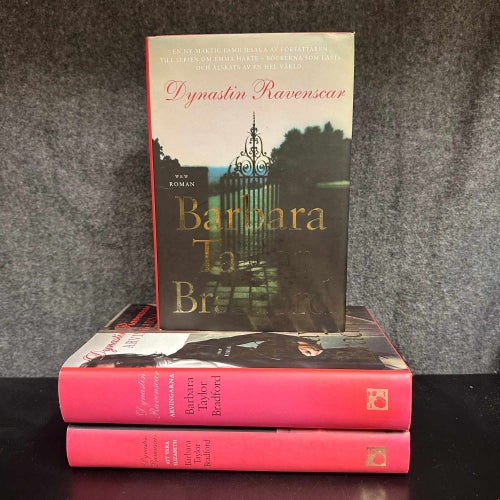 3 böcker av Barbara Taylor Bradford - Dynastin Ravenscar trilogin - Bokpaket
