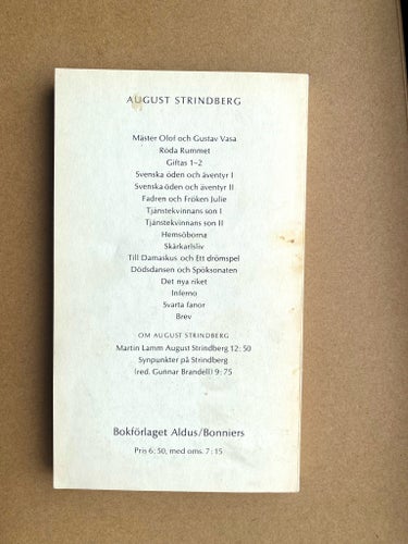 Röda rummet av August Strindberg, 1966