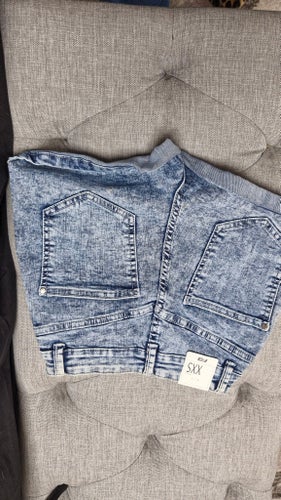 Blåa shorts, storlek XXS