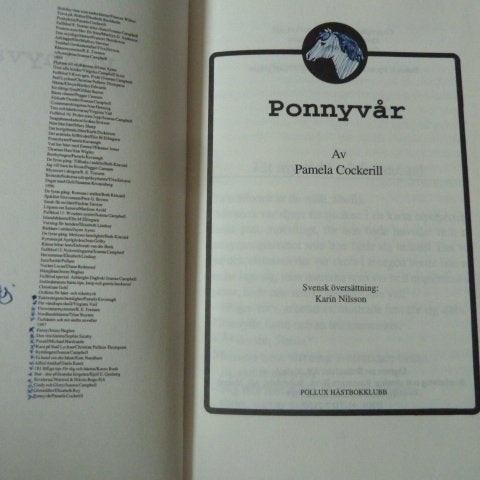 PONNYVÅR, P. COCKERILL, 1997, BÖCKER