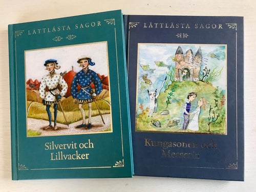 Lättlästa sagor SILVERVIT OCH LILLVACKER + KUNGASONEN OCH MESSERIA