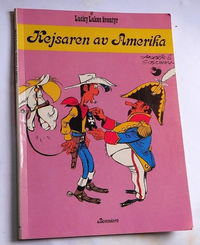 Lucky Lukes Äventyr nr 26 . Kejsaren av Amerika . 1977