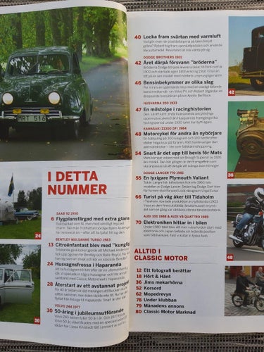 Classic Motor nr 9 2024: Dodge Lancer, Monark Topper, Audi V8, Saab 92