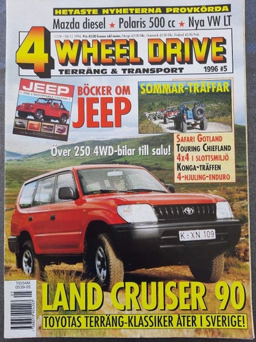 4 Wheel Drive nr 5 1996: Toyota Land Cruiser 90, Ssang Yong Musso TD, VW LT