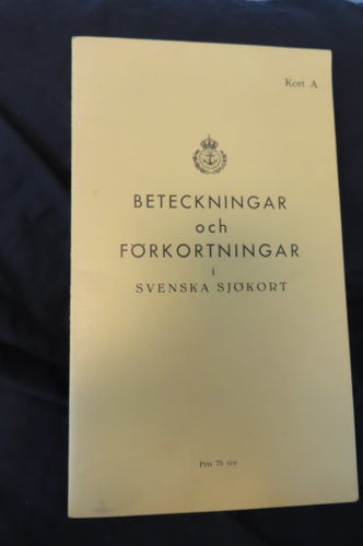 Beteckningar och förkortningar i svenska sjökort, Kungl. Sjökarteverket