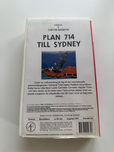 Tintin Äventyr: Plan 714 till Sydney, Hergé, 1991