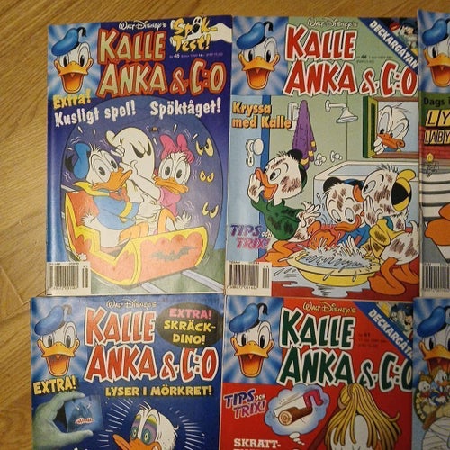 Kalle Anka & Co - nr 40 - 45 och nr 48 år 1993