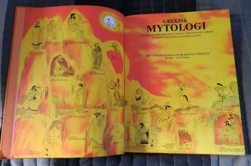 Grekisk Mytologi av Michael Gibson rikt illustrerad av Giovanni Caselli, 1977