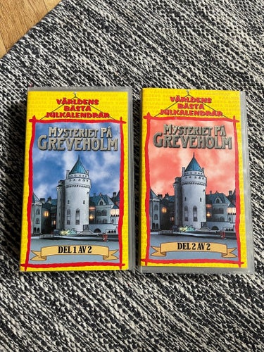 Mysteriet på Greveholm VHS Del 1 och 2