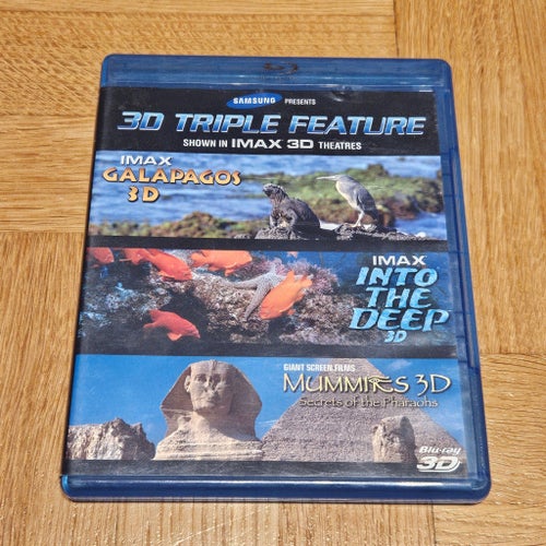 3D Triple Feature Blu-ray: Galapagos 3D, Into the Deep 3D, Mummies 3D