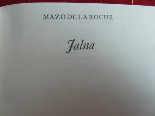 JALNA, MAZO DE LA ROCHE, 1982, BOK, BÖCKER