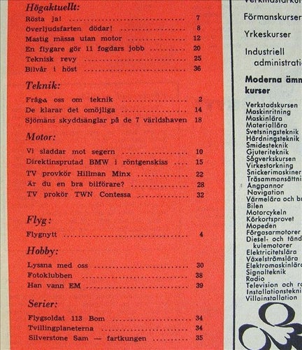 TEKNIKENS VÄRLD 1955/18.Stirling Moss.Leif Kristiansen.Hillman Minx.Överljud