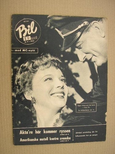 IC Tidning: Bilekonomi med MC-Nytt 1954 Nr. 9 Signe Hasso...