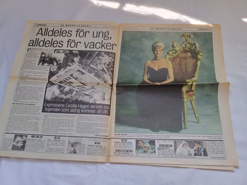 1 Sept 1997 - Så minns vi Prinsessan Diana - Expressen - Bilaga