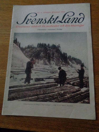 Svenskt Land nr3 1932 tidskrift för jordbruket Lantbruk,