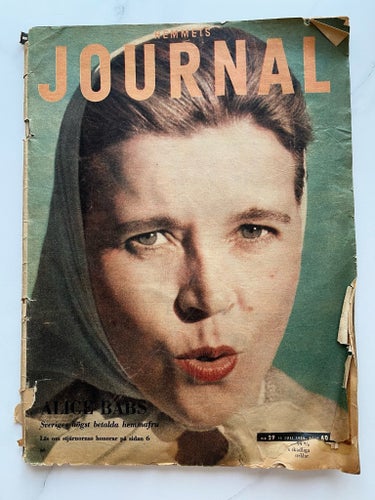 Hemmets Journal 1958 Alice Babs Dreyfus