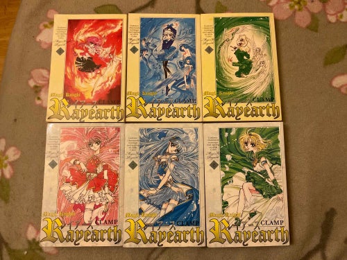 Magic Knight Rayearth vol 1-6 - komplett svenska manga anime shojo fantasy CLAMP