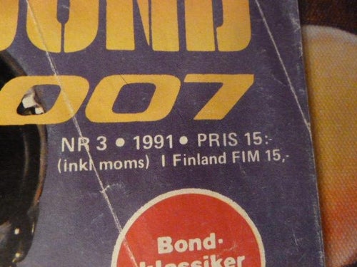 JAMES BOND, NR 3-1991, TIDNING, AGENT 007