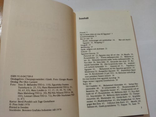 Egypten av Finn Ståhl. bok, pocket. Fine