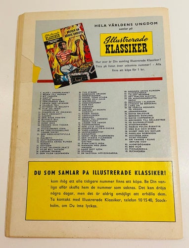 Illustrerade Klassiker  Nr 85 - Första utgåva !
