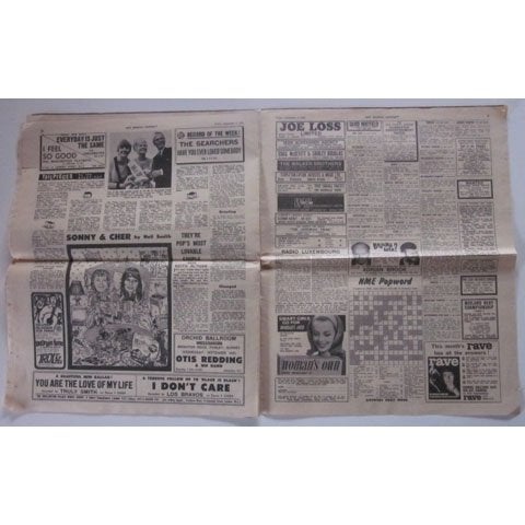 NME (New Musical Express) Mag September 1966 Rolling Stones