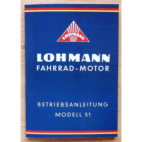 Instruktionsbok Lohmann Diesel Påhängsmotor / Cykelmotor