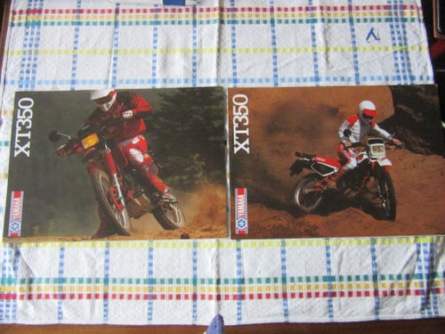 Yamaha XT350 1986 o 1985 brochyr