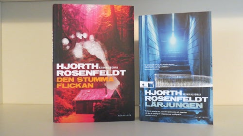2 böcker Hjorth Rosenfeldt - Den stumma flickan och Lärjungen