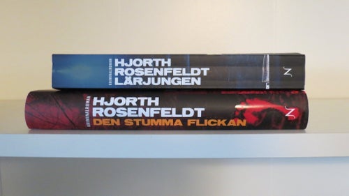 2 böcker Hjorth Rosenfeldt - Den stumma flickan och Lärjungen