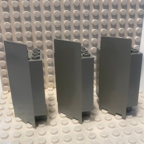 Lego Castle vägg panel riddare hörna Old grey