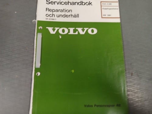 Volvo 240 - "grönt häfte" Kopplingsschema 240 1991 (140 s)