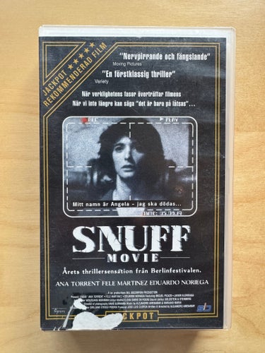 Snuff Movie (Tesis) VHS Raritet! i regi av Alejandro Amenábar Obs! TESTAD = OK