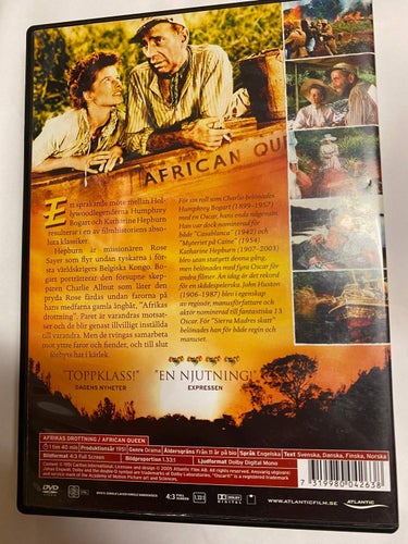 DVD Afrikas Drottning TOPPSKICK