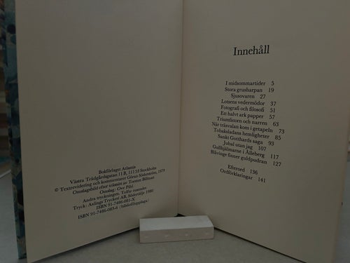 Sagor av August Strindberg, bok, Very Fine plus