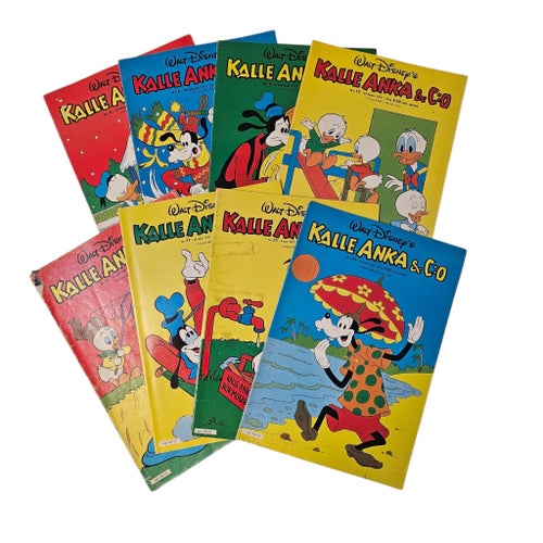 Kalle Anka & Co 1977 - 17 st serietidningar