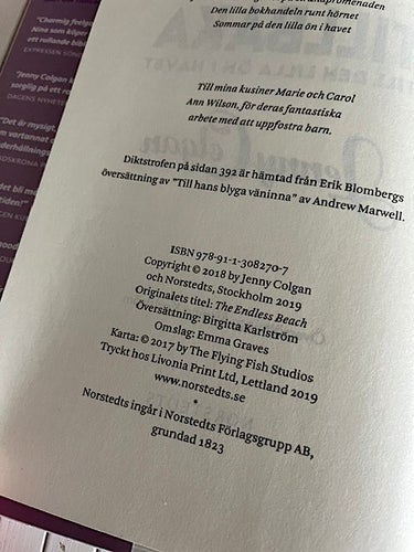 TILLBAKA TILL DEN LILLA ÖN I HAVET av Jenny Colgan - inbunden