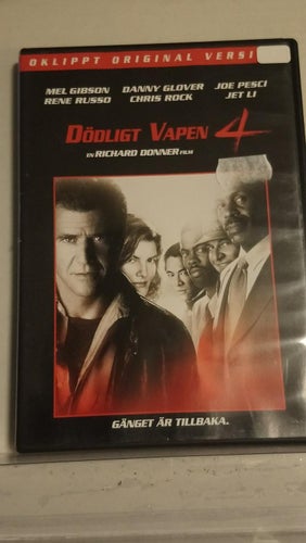 Dödligt vapen 4, Oklippt originalversion, dvd
