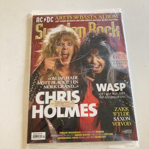 SWEDEN ROCK MAGAZINE NR.99. 2012. WASP, CHRIS HOLMES, ÅRETS 50 BÄSTA ALBUM. (INP
