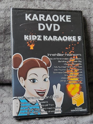 SVENSKA KARAOKEFABRIKEN KIDZ KARAOKE 5 - DVD INPLASTAD OBRUTEN